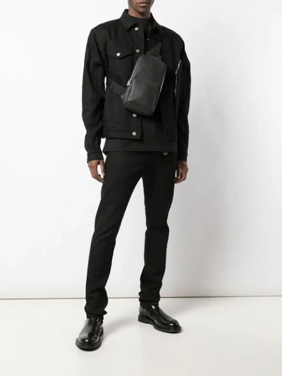 Shop Alyx Embossed Cross-body Bag In Black