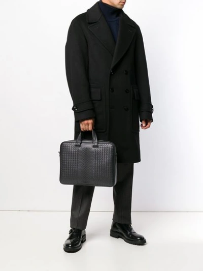 BOTTEGA VENETA STUD BRIEFCASE - 黑色