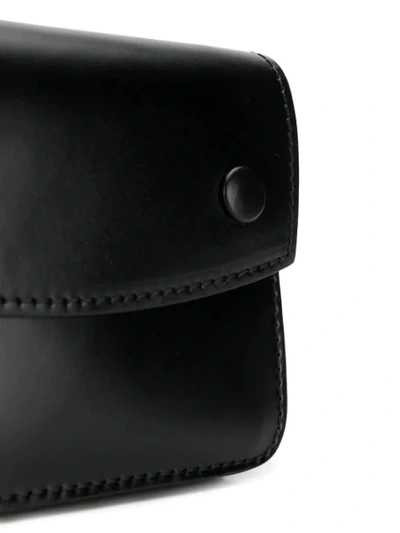 Shop Maison Margiela Snap Fastening Belt Bag In T8013 Black