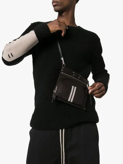 Shop Rick Owens Moon Pocket Crossbody Bag In Black