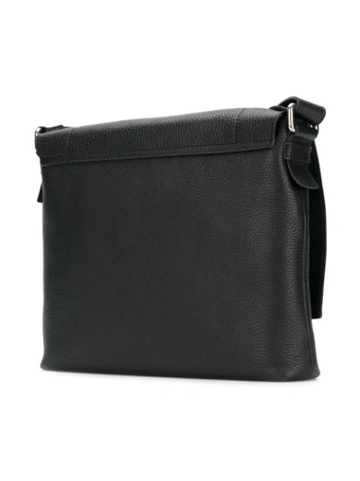 Shop Orciani Leather Shoulder Bag - Black