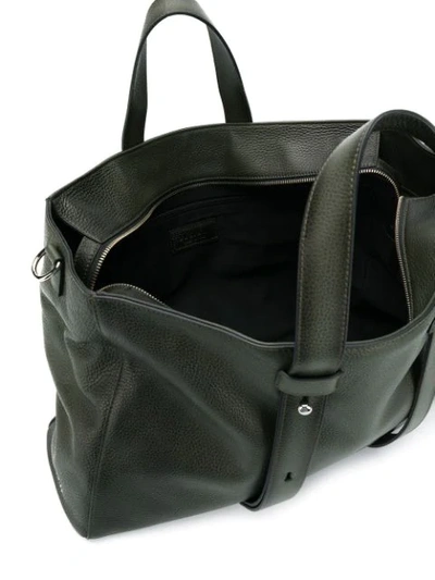 Shop Orciani Micron Deep Tote Bag In Green