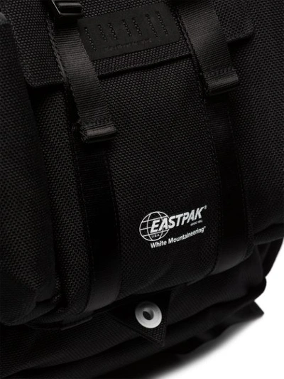 Shop Eastpak X White Mountaineering Logo Print Backpack In Black