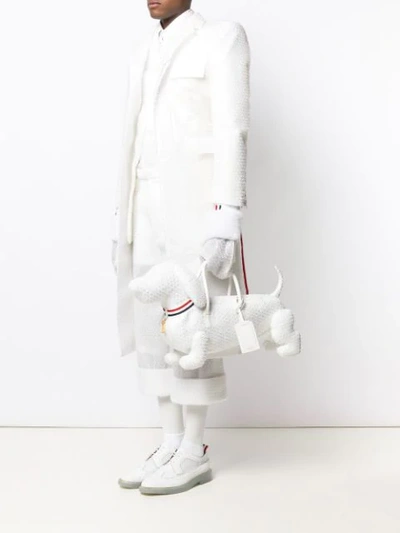 Shop Thom Browne Bubble Wrap Hector Bag In 100 White
