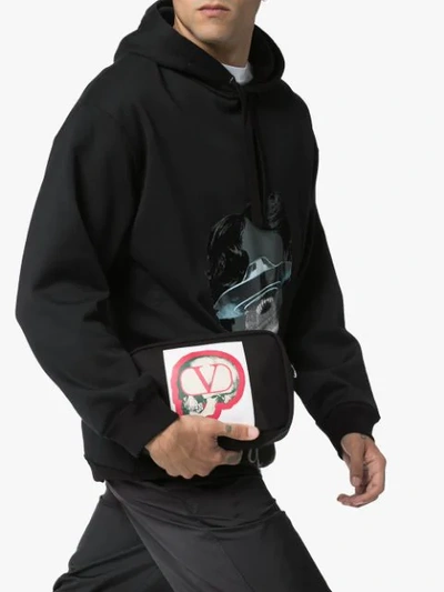 Shop Valentino X Undercover Shoulder Bag In Black