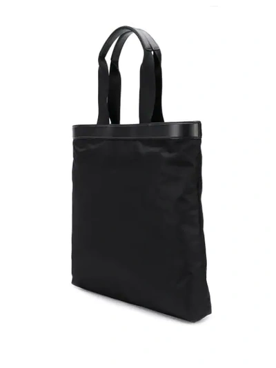 Shop Dolce & Gabbana Technical Logo Tote Bag In Black