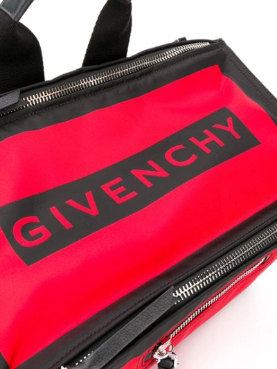 Shop Givenchy Logo Shoulder Bag In Black