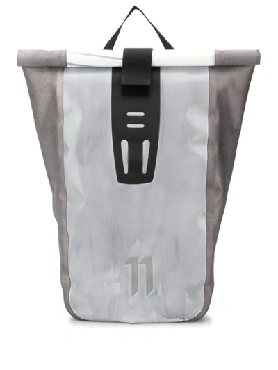 Shop 11 By Boris Bidjan Saberi Velocity Waterproof Backpack In Grey