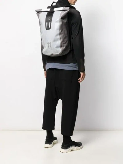 Shop 11 By Boris Bidjan Saberi Velocity Waterproof Backpack In Grey