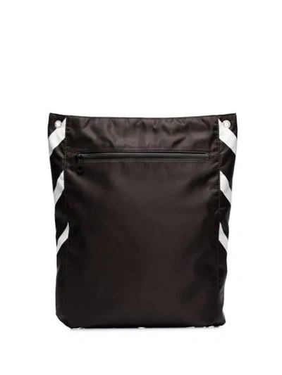 Shop Neil Barrett Tiger Bolt Zip Bag In Black