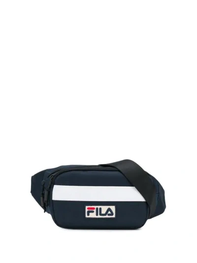 Shop Fila Logo Belt Bag In Blue