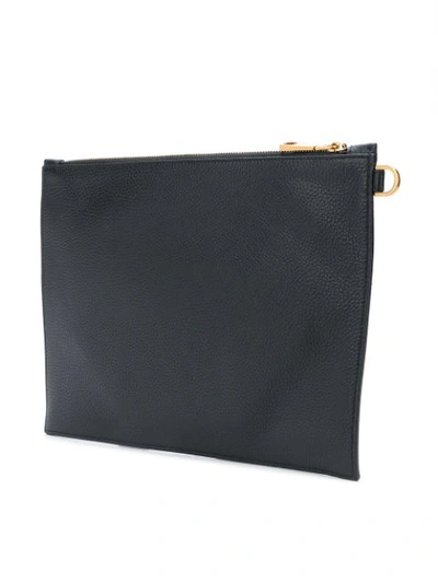 Shop Versace Medusa Clutch Bag - Black