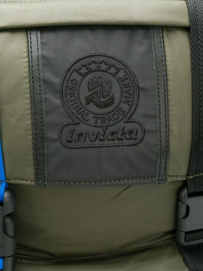 Shop Invicta Contrast Buckle Backpack In Green