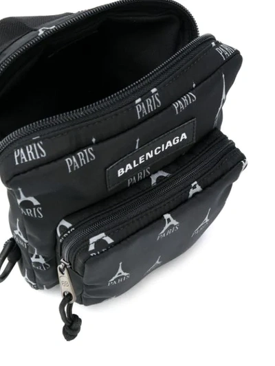 Shop Balenciaga Explorer Crossbody Messenger Bag In Black