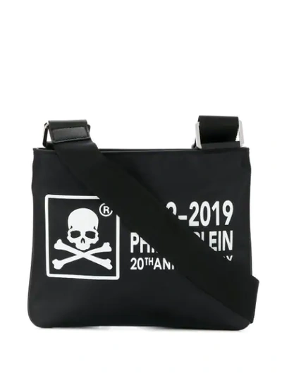 Shop Philipp Plein Skull Print Shoulder Bag In Black