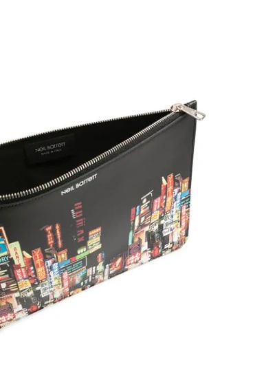 Shop Neil Barrett Shinjuku Clutch Bag In 1874 - Blk/multicolor