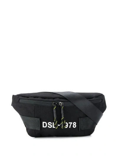 Shop Diesel Dsl-1987 Belt Bag In Black