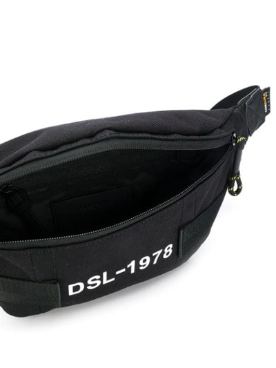 Shop Diesel Dsl-1987 Belt Bag In Black