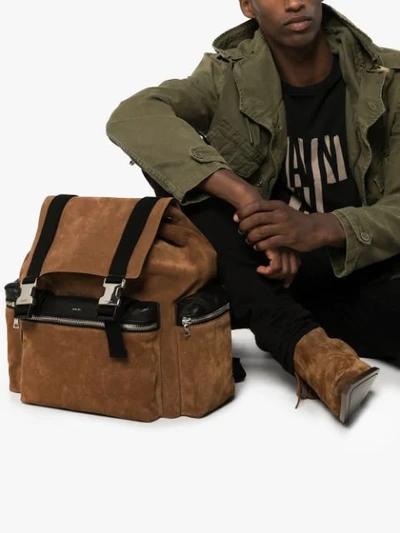 Shop Amiri Rucksack Backpack In Brown