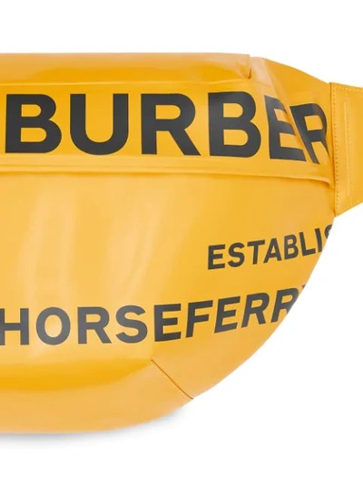 Shop Burberry Horseferry-print Belt Bag In Yellow