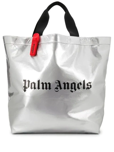 Shop Palm Angels Shopper Mit Logo-print In 9110