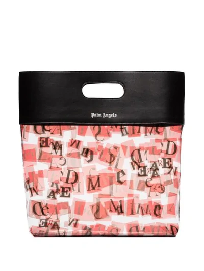 Shop Palm Angels Ransom Logo Printed Tote In Multicolour