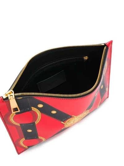 Shop Versace Bondage Large Pouch In Red