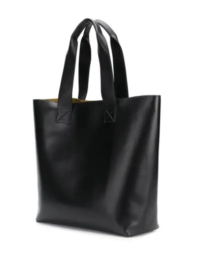 Shop Stella Mccartney Perforated Logo Tote In Black