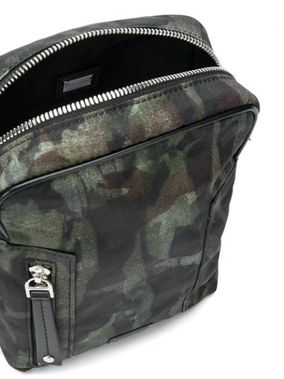 Shop Dolce & Gabbana Camouflage Shoulder Bag In Green