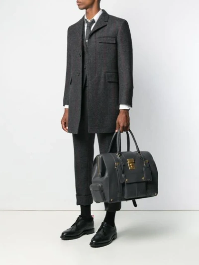 Shop Thom Browne Exclusive Deerskin Mr. Thom Backpack In Grey