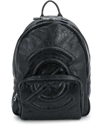 Shop Zanellato Distressed Backpack In Black