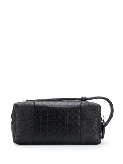 Shop Ferragamo Firenze Glam Clutch In Black