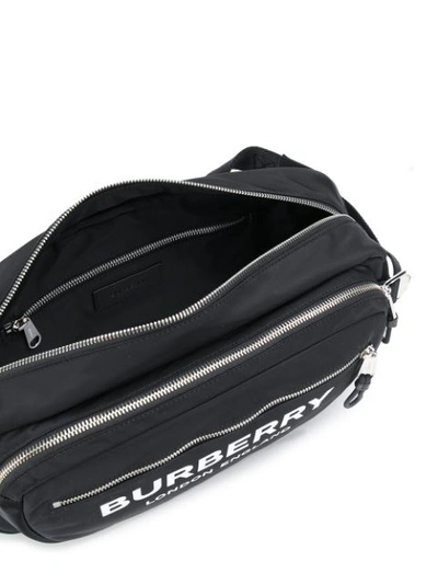 Shop Burberry Logo Print Belt Bag In Black