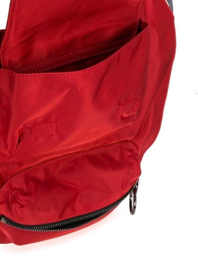 Shop Off-white Industrial Strap Shoulder Bag In 2000 Red