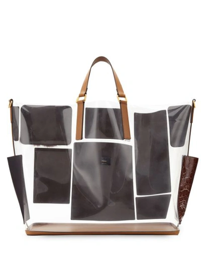 Shop Fendi Patchwork Tote Bag In Multicolour