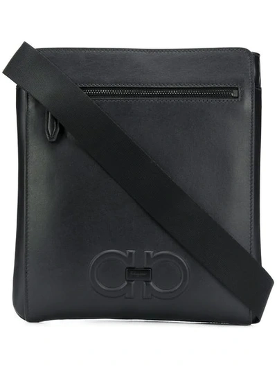 Shop Ferragamo Messenger Bag In Black