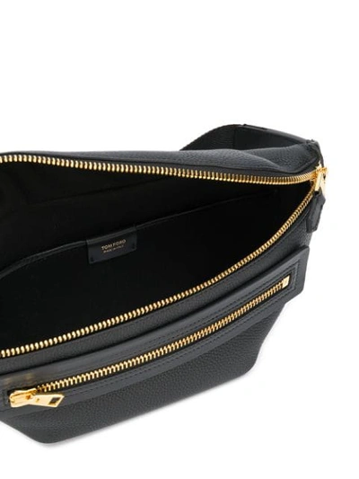 Shop Tom Ford Textured Belt Bag In Black