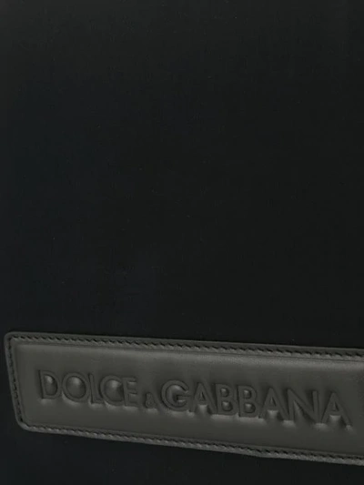 Shop Dolce & Gabbana Embossed Travel Holdall In Black