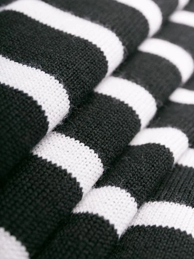 Shop Takahiromiyashita The Soloist Striped Knit Jumper In Black