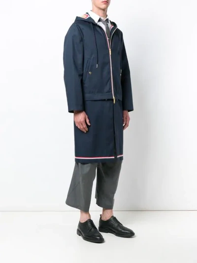 THOM BROWNE THOM B DTCHBL HDDED PARKA NVY - 蓝色