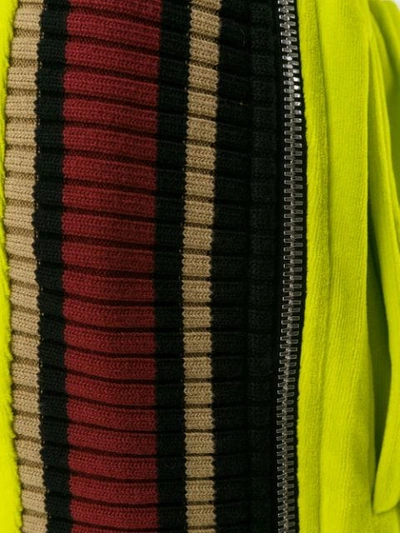Palm Angels Velour Side Stripe Track Pants In Green