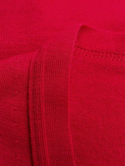 Shop John Smedley V-neck Cardigan In Red