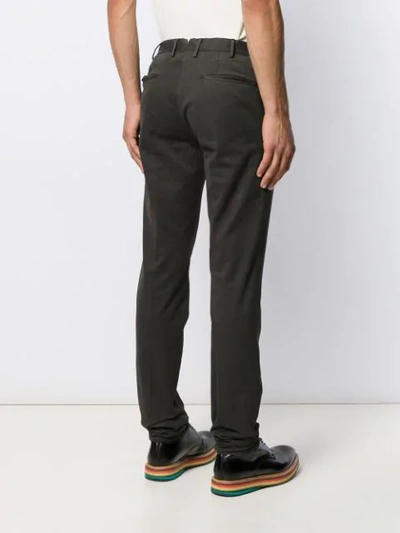 Shop Incotex Colour Block Tailored Trousers In Grey