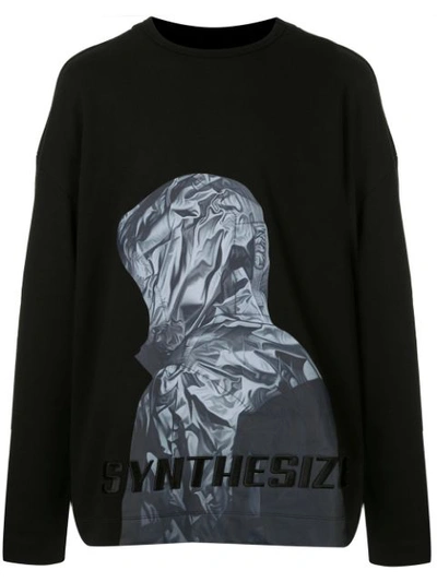Shop Juunj Synthesize T-shirt In Black