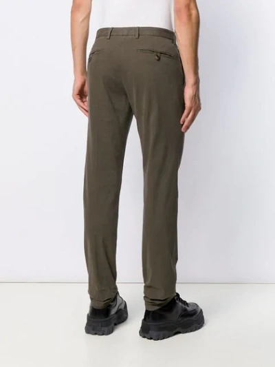 Shop Z Zegna Slim-fit Chinos In Brown