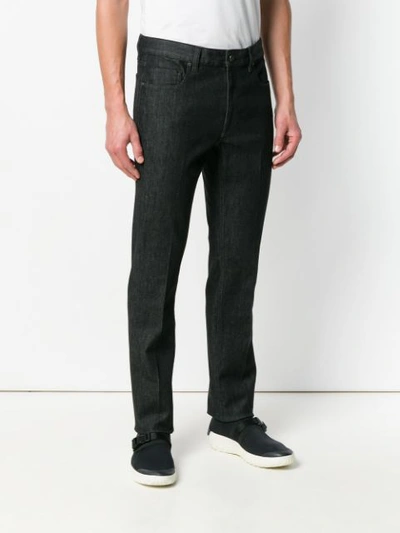 Shop Z Zegna Straight Leg Jeans - Black