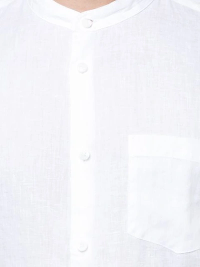 Shop Onia Eddy Mandarin Collar Shirt - White