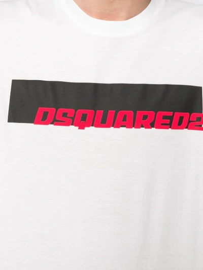 Shop Dsquared2 Logo T In White
