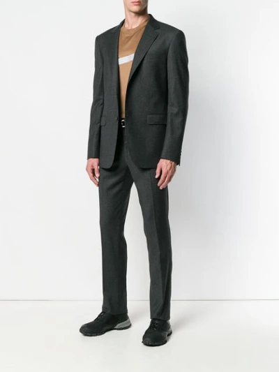 Shop Lanvin Classic Two-piece Suit - Grey