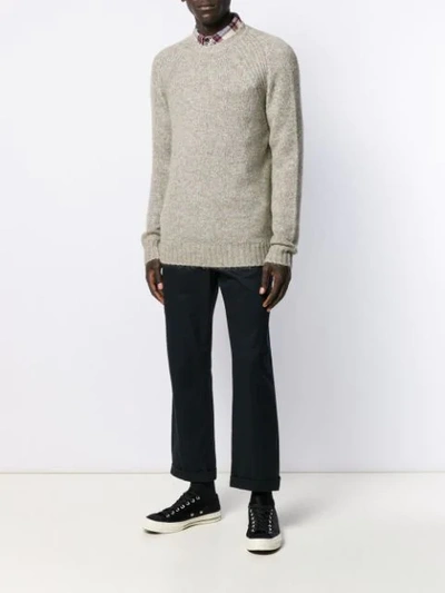 ALEX MILL LONG SLEEVE KNIT JUMPER - 灰色